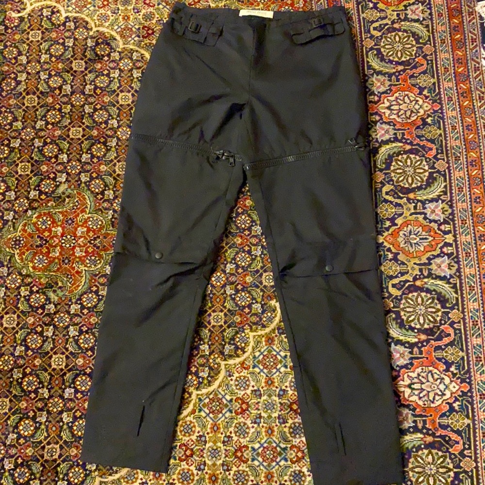 COPY - **MIU MIU - WOMENS - BLACK NyLoN PANTS - SIZE 44 Italy/SIZE 8 USA - AS N…